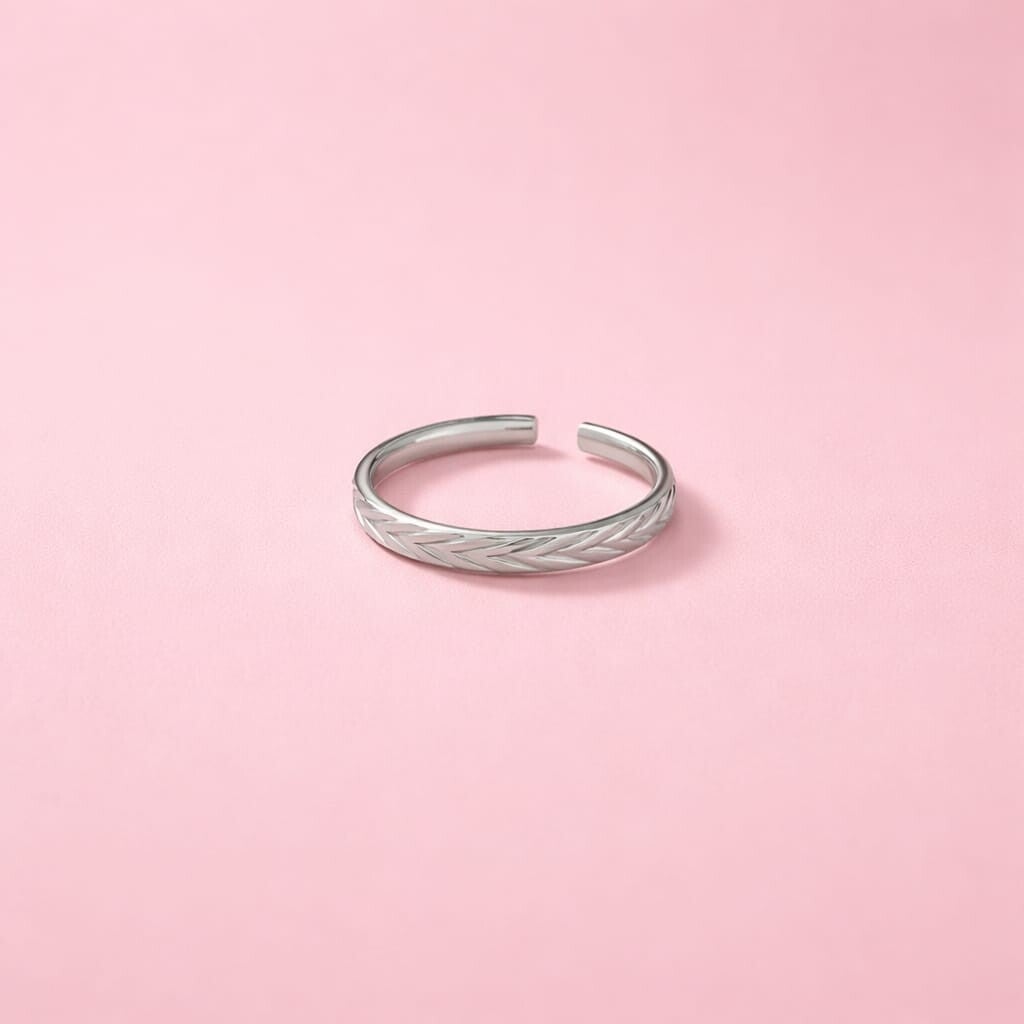 Ring ' Grain zilver