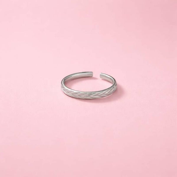 Ring ' Grain zilver