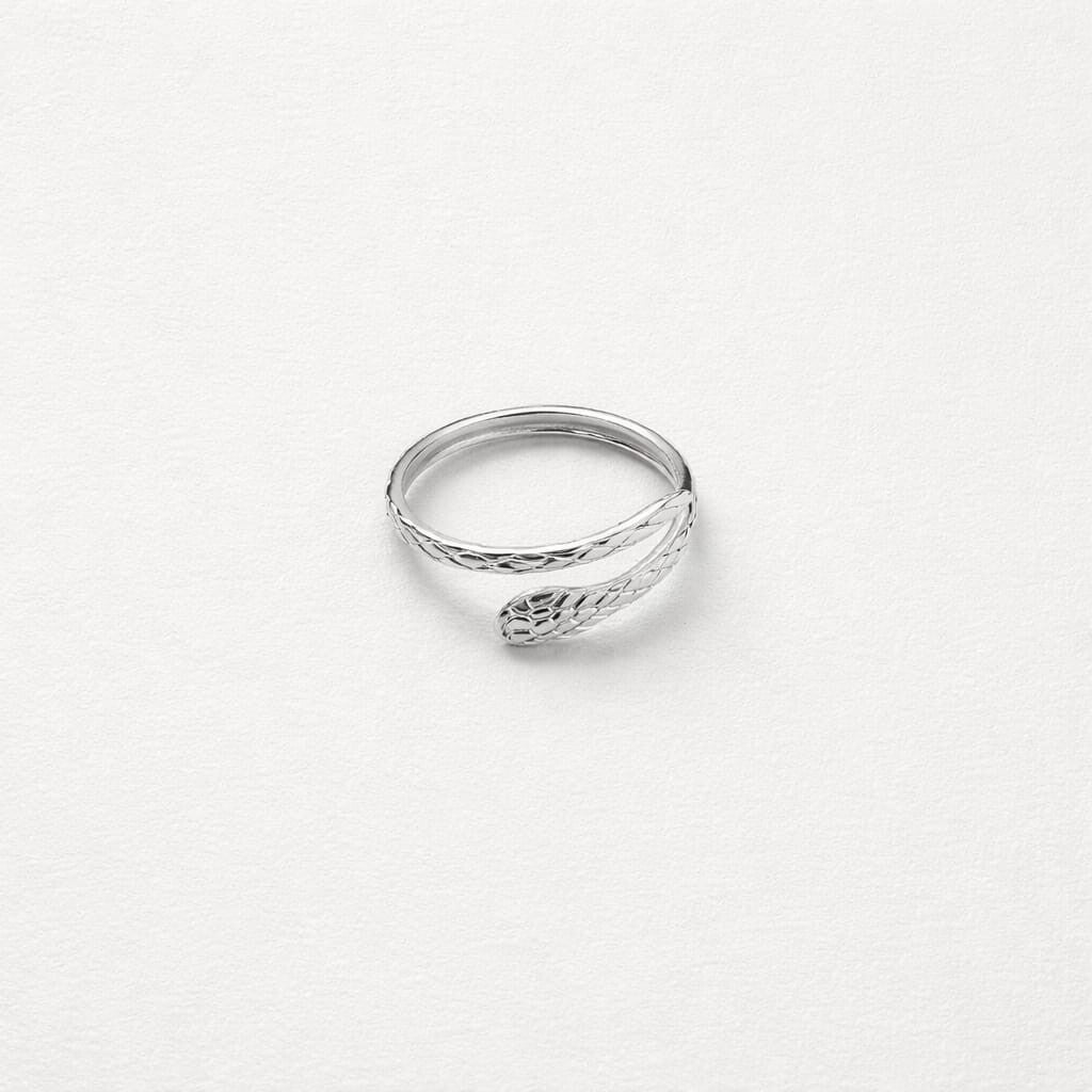 Ring ' snake goud of zilver
