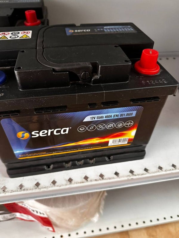 BATERIA SERCA 12V 55Ah 460A