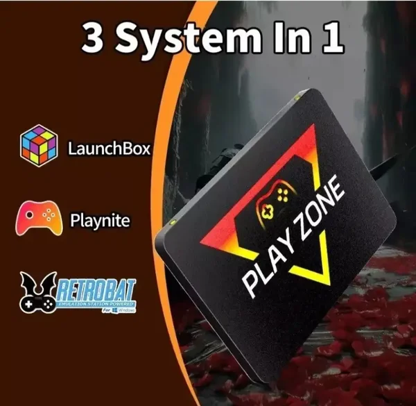 1TB Playzone (Retrobat, Playnite, Launchbox with Bigbox License)