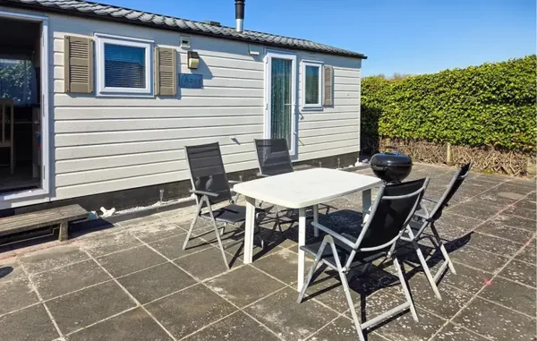 Stacaravan met omheinde tuin en groot zonneterras 2 gasten Makkum, Súdwest Fryslân, Nederland