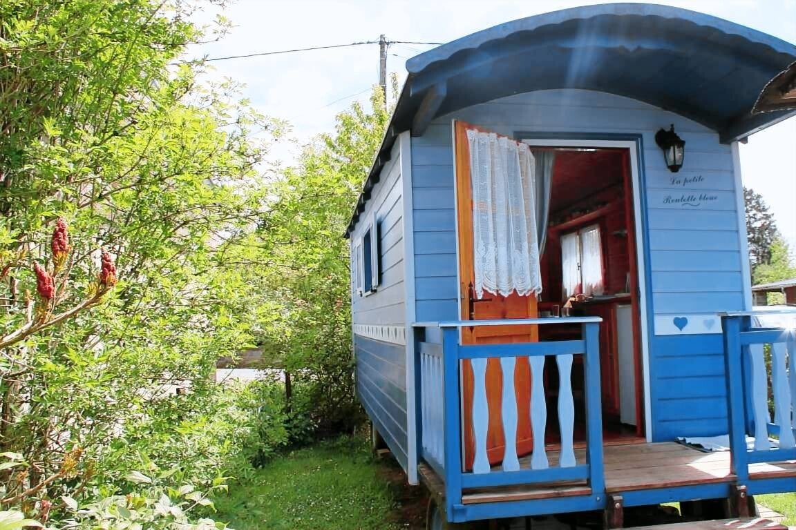 Pipowagen met omheinde tuin 2 gasten Hamois, Namen, België