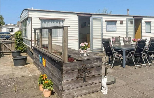 Stacaravan met omheinde tuin en groot zonneterras 2 gasten Makkum, Súdwest Fryslân, Nederland