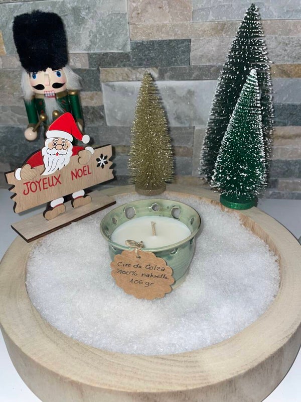 Bougie artisanale verte