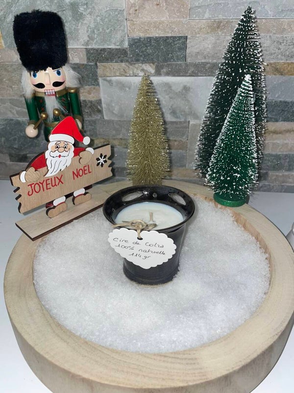 Bougie artisanale noire