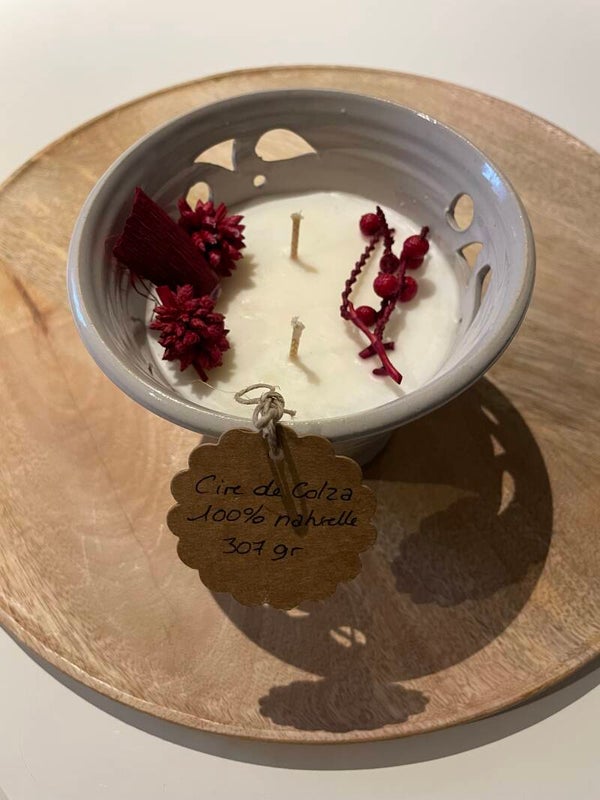 Bougie non parfumée