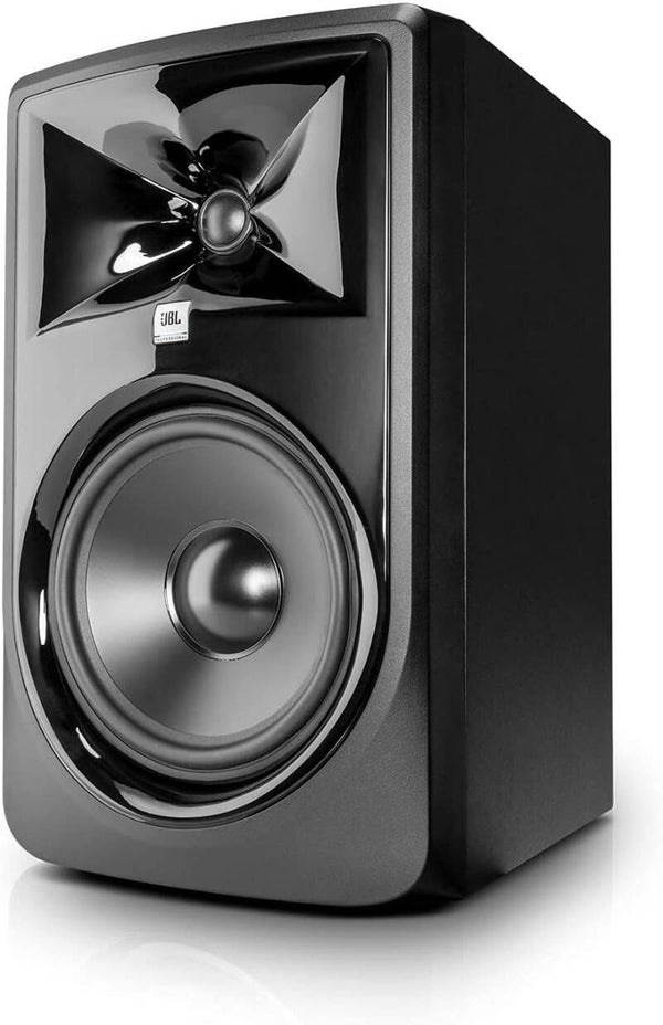 Monitor de referencia de estudio JBL 308P MKII en color negro.