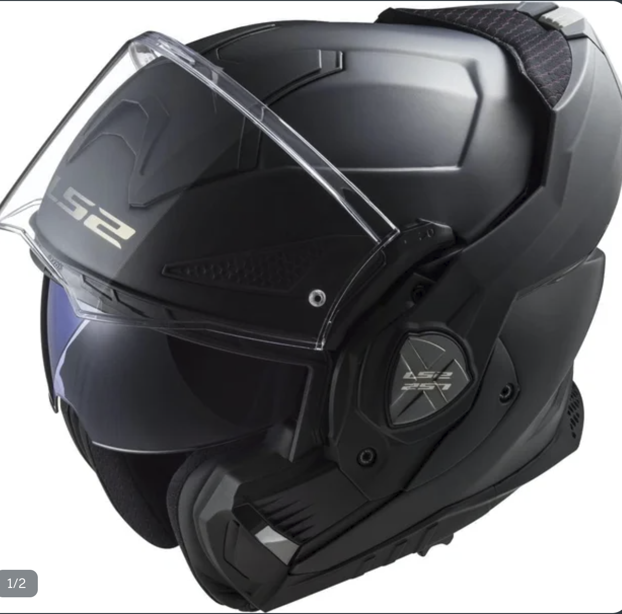 Casco Modular Moto LS2 ADVANT TALLA L Negro Mate