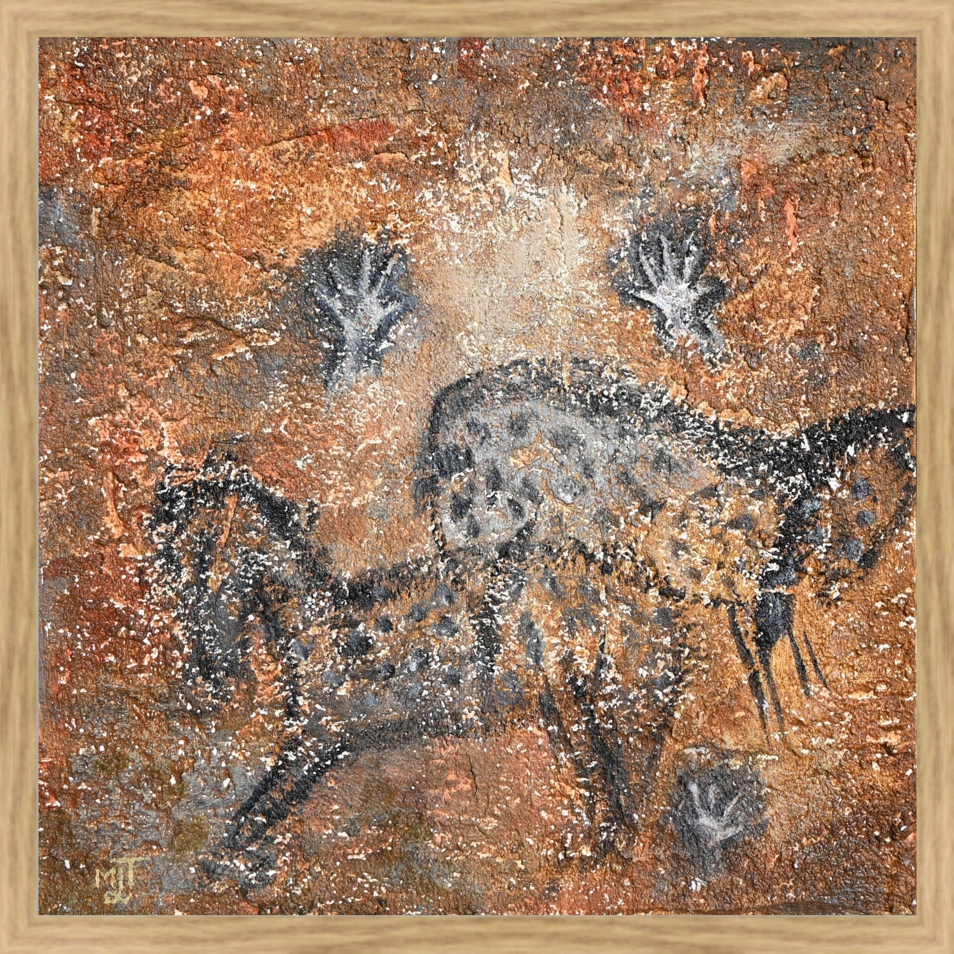 N°7. Chevaux tachetés et mains au pochoir
