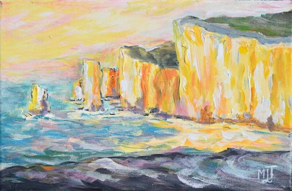 Falaises d'Etretat (30x20 cm - vendu)