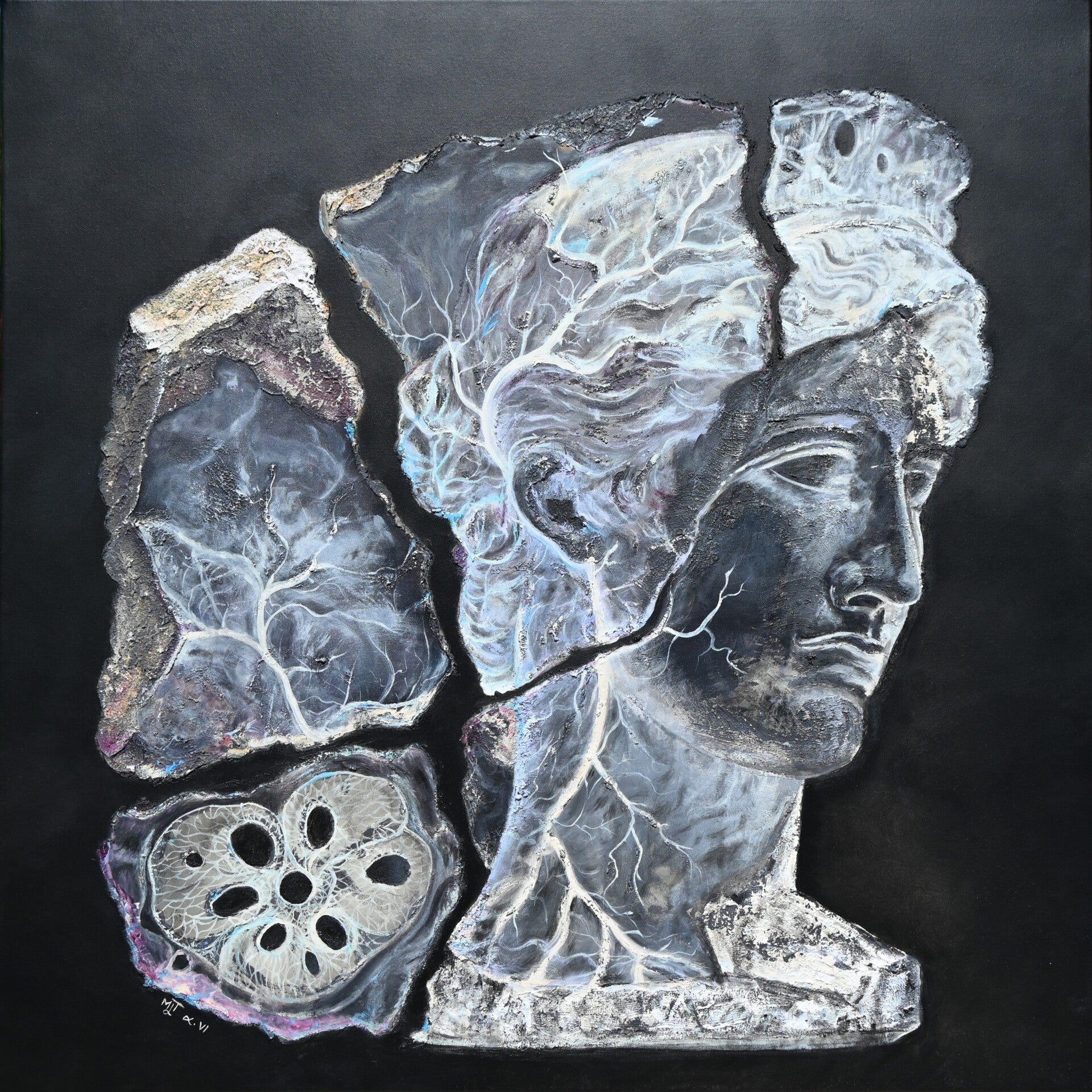Fragments sous rayons X (100 x 100 cm)