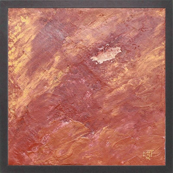 Offrande pourpre au Soleil voilé (30x30 cm)