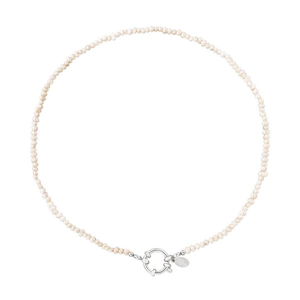 Ketting Glaskralen | Zilver