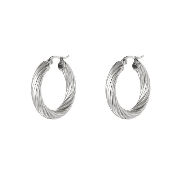 Oorring Twist | Zilver