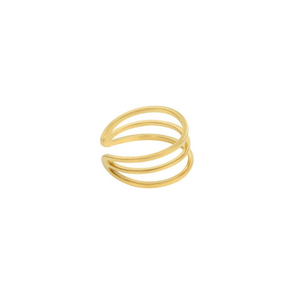 Ear Cuff Drie Bogen | Goud