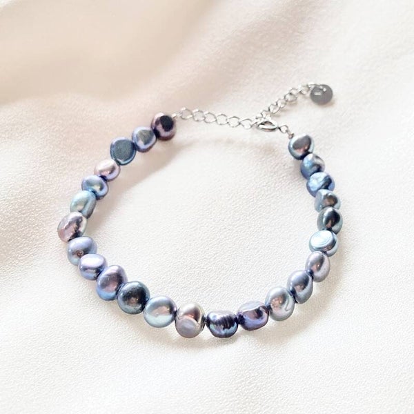 Armband Zoetwaterparels Galaxy | Zilver