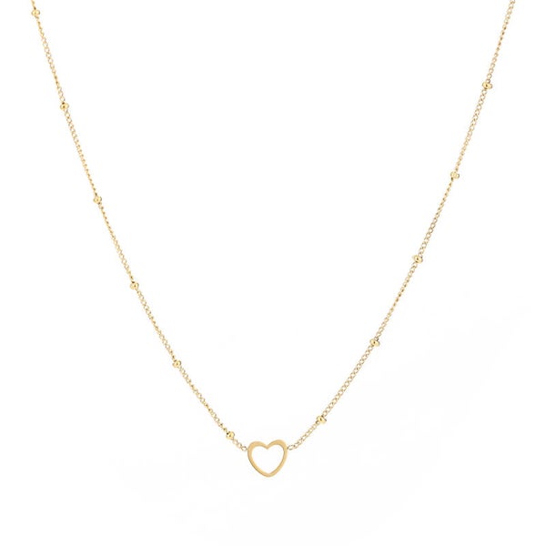 Ketting Open Hartje | Goud
