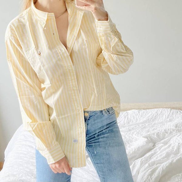 Ralph Lauren Blouse | Wit Geel