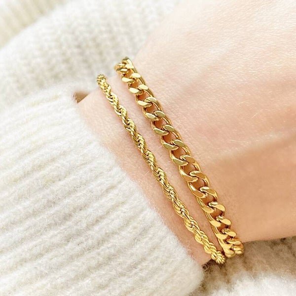 Setje Armbanden | Goud