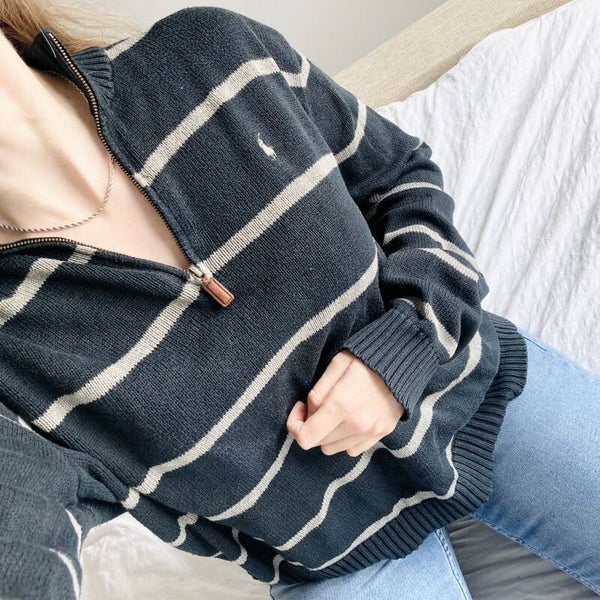 Ralph Lauren Trui Zip | Zwart Grijs