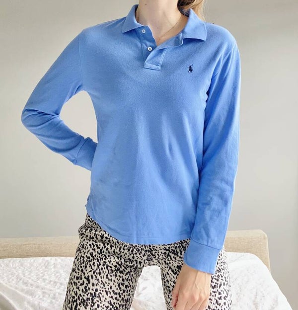 Ralph Lauren Polo Long Sleeve | Lichtblauw