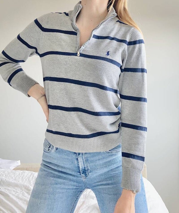 Ralph Lauren Zip | Grijs Blauw
