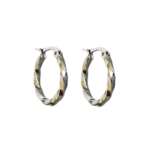 Oorbellen Twist | Zilver