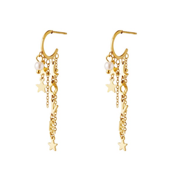 Oorbel "LOVE" | Goud