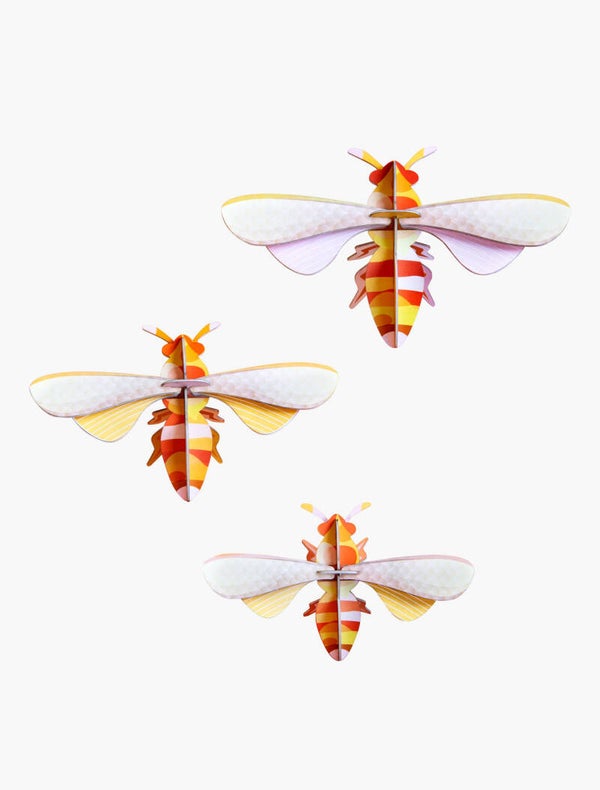 Studio ROOF - Honey bees - wall decoration set of 3