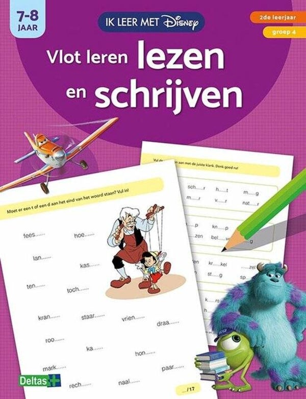 7-8 jaar Ik leer met Disney - Vlot leren lezen en schrijven 2de leerjaar - groep 4