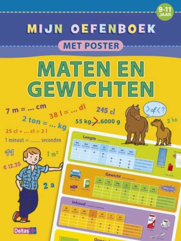 9-11 jaar Mijn oefenboek Maten en gewichten met poster