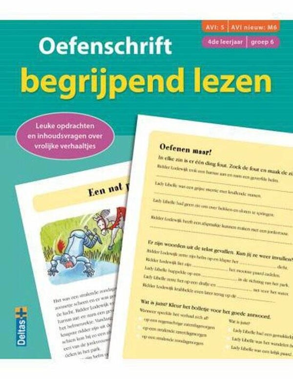 9 jaar Oefenschrift begrijpend lezen Groep 6 4de leerjaar leuke opdrachten en inhoudsvragen over vrolijke verhaaltjes