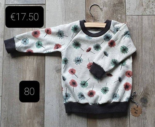 BY CHANTI Trui Maat 80 Diverse kleuren met bloemen patroon