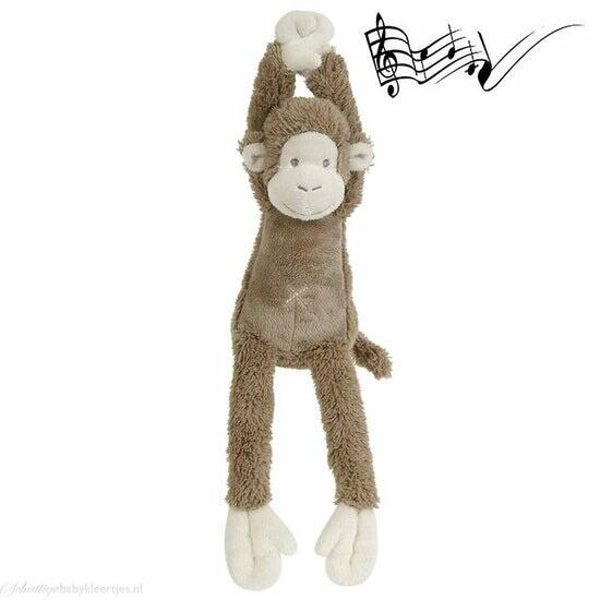 Knuffel 0-6 jaar Happy Horse Aap Mickey Bruin Muziekknuffel - 40 cm