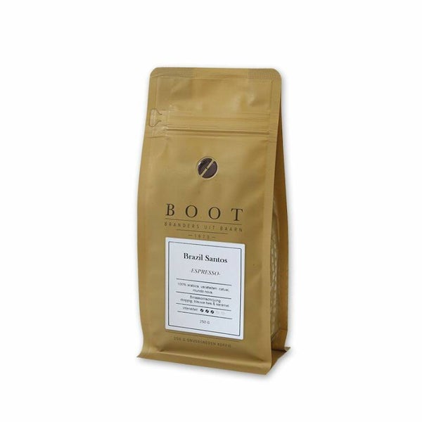 Boot Brazil Santos Espresso koffiebonen 250 gram
