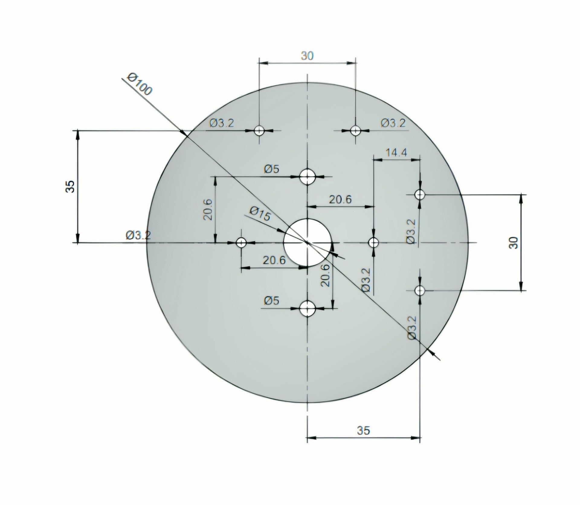 Backplate with Horizontal fixings