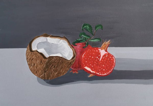 Kokosnuss mit Granatapfel / A 27