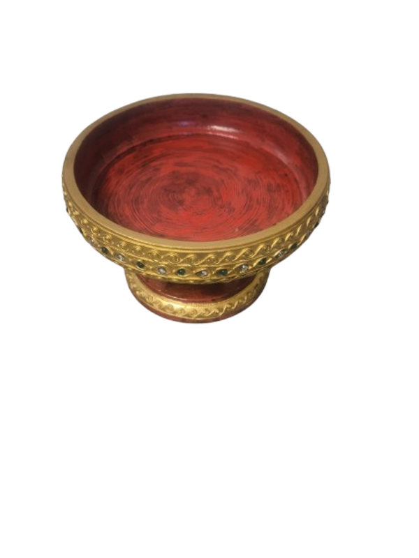 Unieke handgemaakte houten schaal