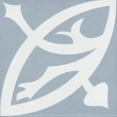 La Madeleine Zelie bleu 20x20