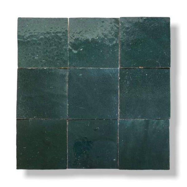 Zelliges Alhambra nr. 45 Vert Fonce sample