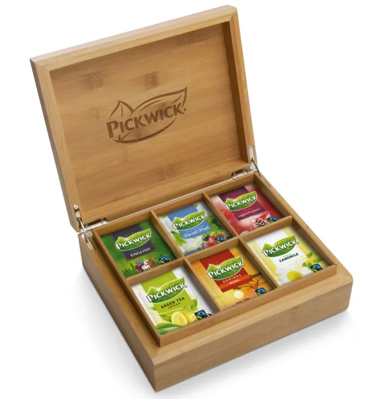 Pickwick bamboe theedoos 6 smaken 60 zakjes