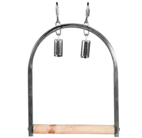 Papegaaienspeelgoed RVS Schommel medium