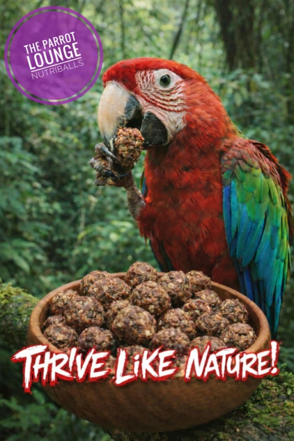 The Parrot Lounge Nutriballs Veggie and Herbs 250 gram