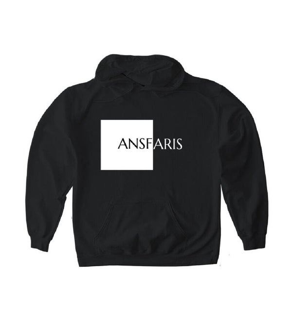 ANSF BLK WHT HOODIE