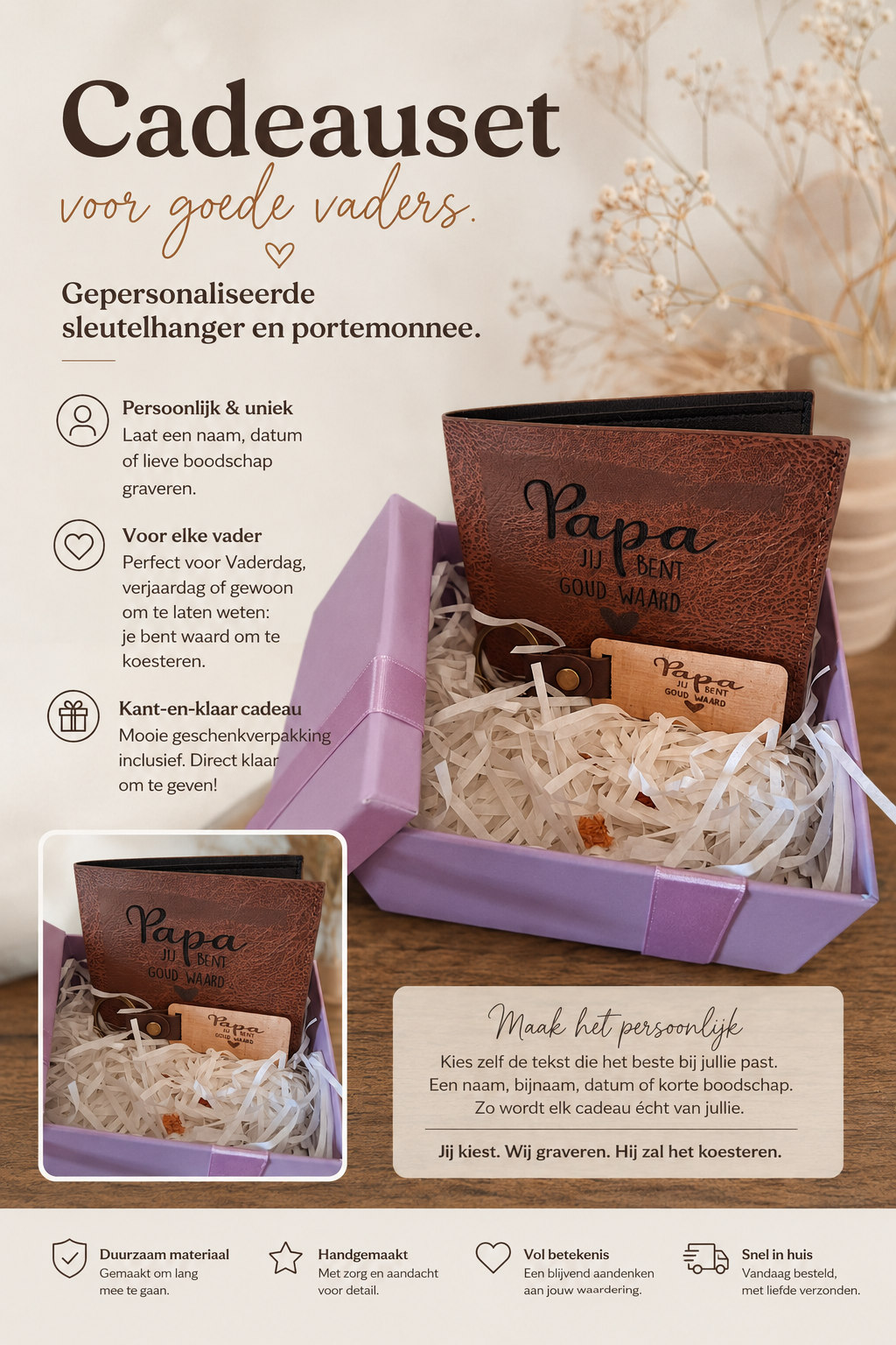 Cadeauset voor goede vaders.