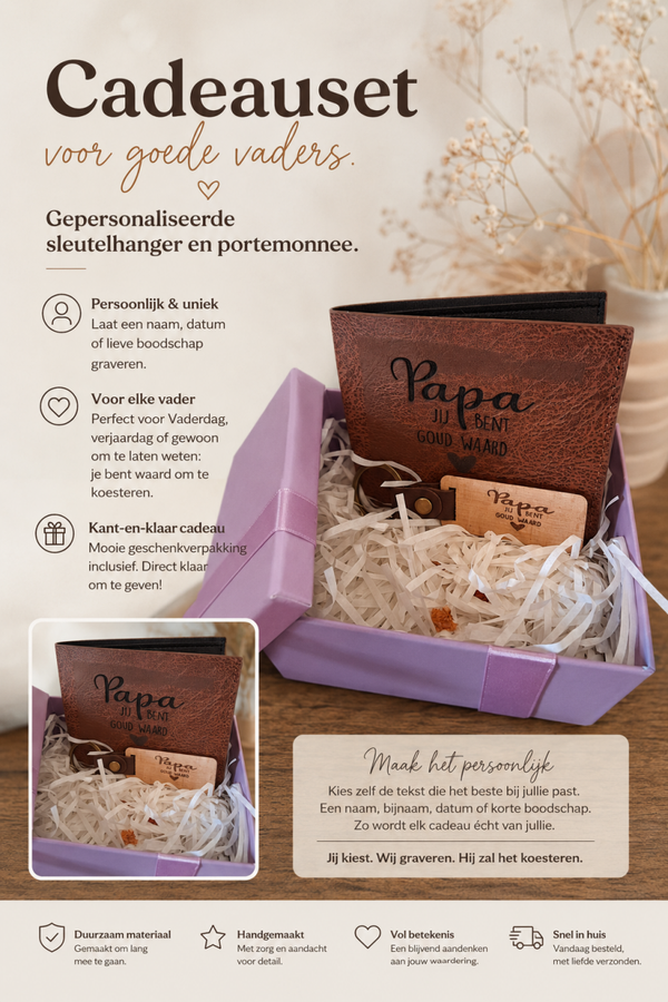 Cadeauset voor goede vaders.