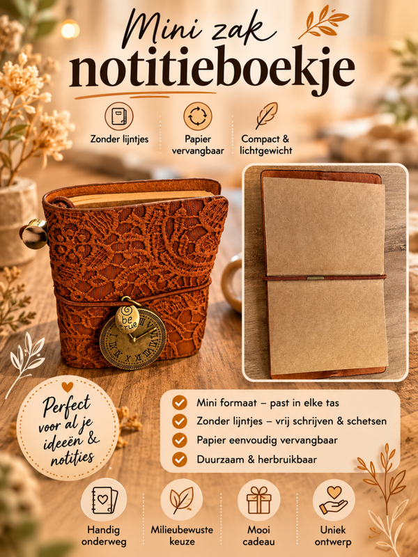 Mini zak-notitieboekje.