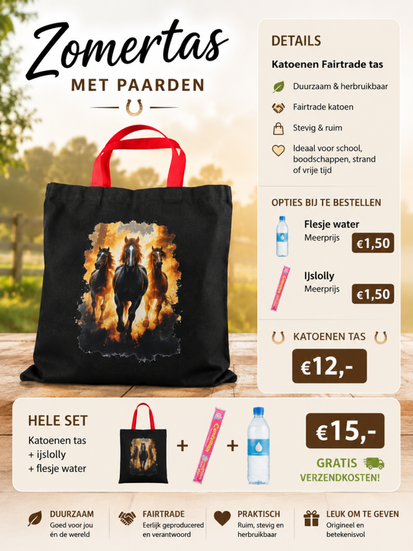 Zomertas met paarden.