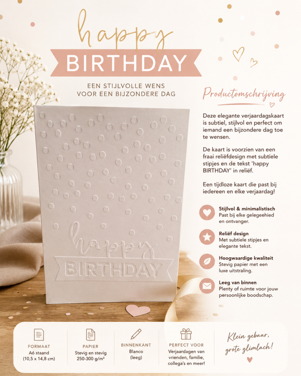 Wenskaart happy birthday.